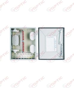 Fiber Splitter Distribution Box, also known as Fiber Splitter Box, provides fiber optic cable management for connection of distribution cables and drop cables via the PLC Splitter Insertion Module at the user access point in the FTTH passive optical network. Insertion Module PLC Splitter in Optical Splitter Box is a standard modular splitter that can protect PLC Splitter well and be deployed quickly.
