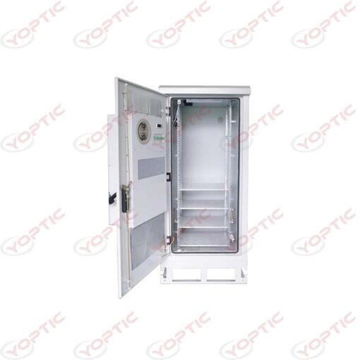 YOC-A Outdoor Cabinet, also known as Outdoor Network Cabinet, is fully enclosed and equipped with air conditioning, which can adapt to the harsh climate environment such as high and low temperatures. The cabinet is light and flexible in installation. It can be quickly installed on mobile sites to help customers quickly expand and upgrade existing network equipment at a lower cost, enabling continuous site value mining.