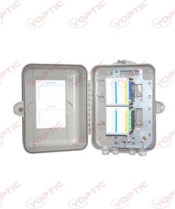 Fiber Splitter Distribution Box, also known as Fiber Optic Junction Box, provides fiber optic cable management for connection of distribution cables and drop cables via the PLC Splitter Insertion Module at the user access point in the FTTH passive optical network. Insertion Module PLC Splitter in Optical Splitter Box is a standard modular splitter that can protect PLC Splitter well and be deployed quickly.