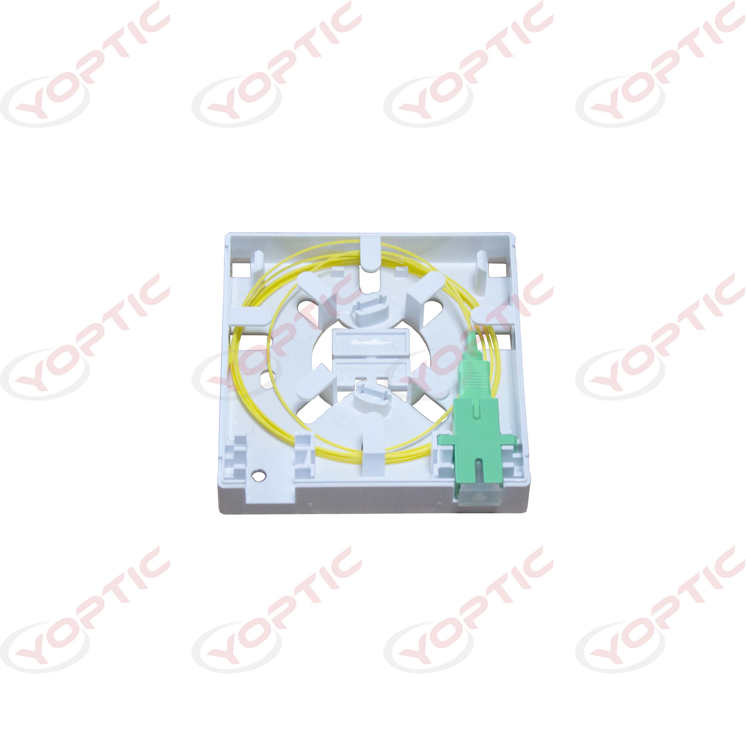 YOTB-2A Optical Terminal Box, also known as OTB, is used as a termination point for the feeder cable to connect with the drop cable in the FTTX communication network system. Fiber splicing, splitting and distribution can be done in this box, and at the same time, it provides solid protection and management for the FTTX network building.