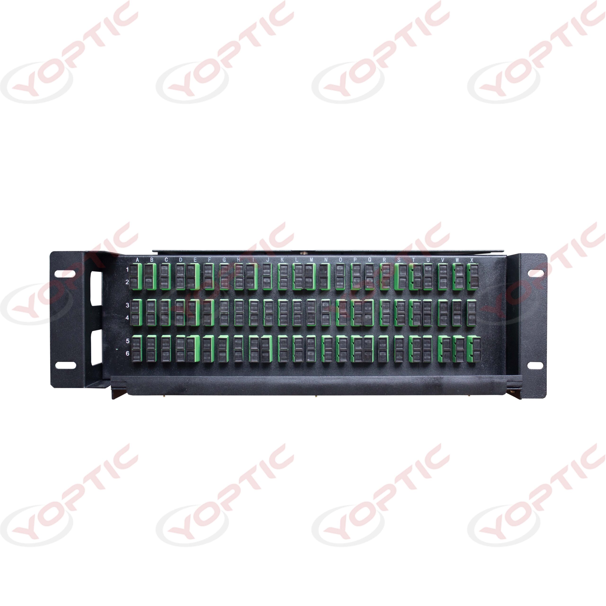 The YODF-U Type 4b Optical Distribution Frame Unit, also known as a Fiber Patch Panel, provides functions including cable fixation and protection, fiber termination connection, cabling, and protection of fiber cores and pigtails, enabling the construction of a complete distribution architecture. Featuring a flip-top design, this unit offers flexible configuration, simple installation and operation, and convenient maintenance and management. It serves as a terminal or backbone node in fiber-optic communication networks, playing a key role in fiber line connections, jumper splicing, and access. Users can select the number of units or flange specifications—such as SC, FC, or LC—according to actual requirements.